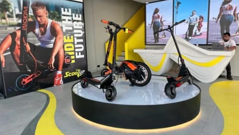 ScootUp Electric Scooter showcase and shop in Dubai