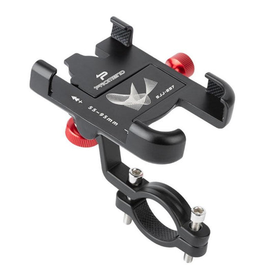 SJJ-297 Aluminum Alloy Rotation Adjustable Bicycle Mobile Phone Bracket